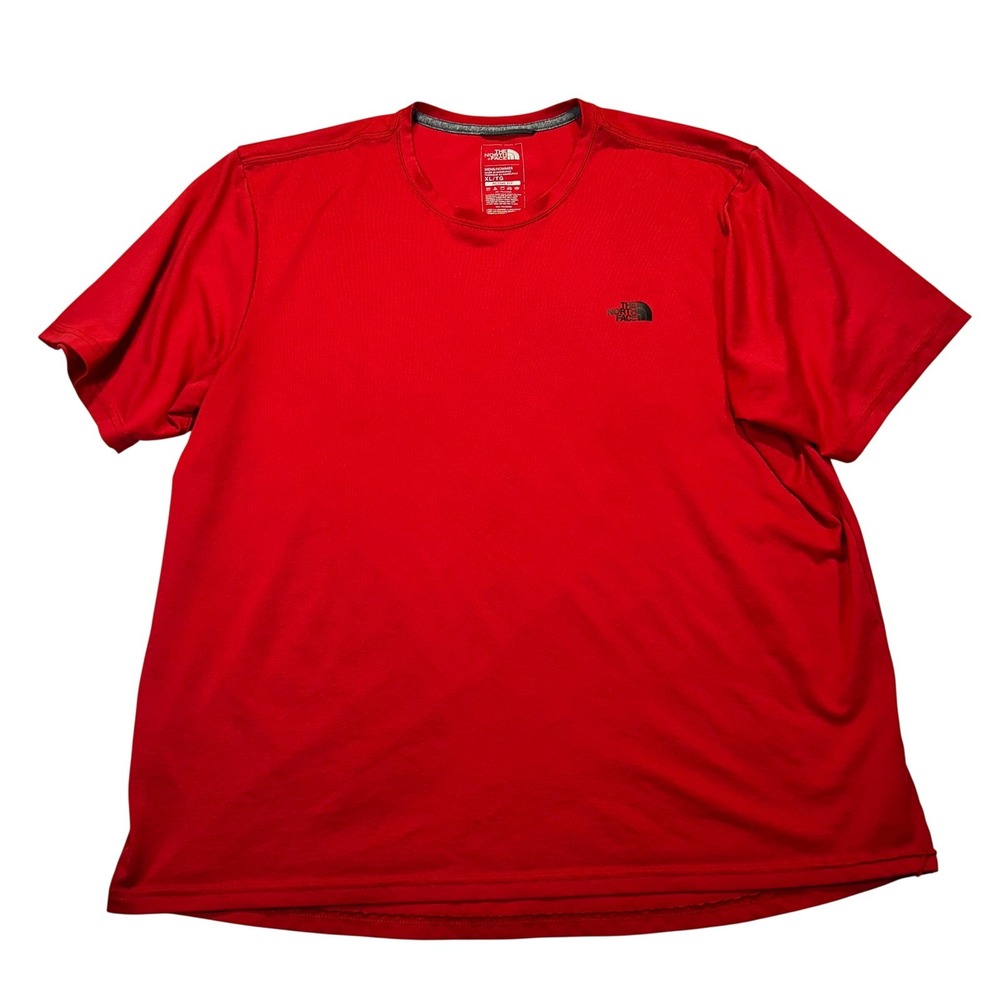 The North Face Mens XL Red Active Fit Performance Short Sleeve T-Shirt SP18